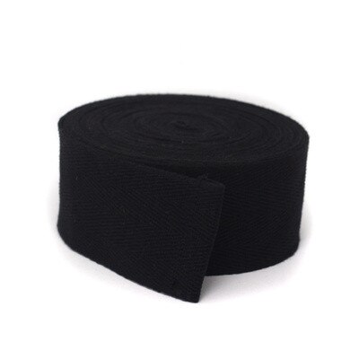 Cintura a spina di pesce in cotone da 4cm spedizione gratuita, cucitura e ghette in cotone spesso cintura da marcia lunga 6 metri: balck