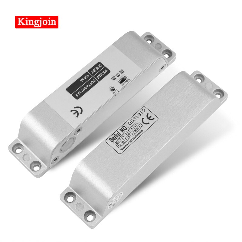 4 wire Wooden door Electric Bolt Door Lock DC 12V Magnetic Induction/Surface Mount Shear Lock 2,000lbs holding force