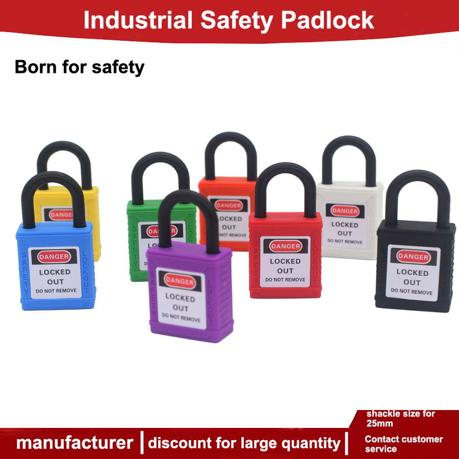 Loto lockout industriële beveiliging hangslot 25mm nylon beugel geschikt voor toepassingen industrialesy electricas lockout tagout