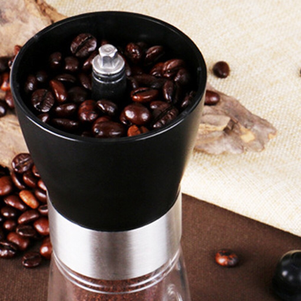 Manual Adjustable Coffee Grinder Portable Bean Coffee Grinding Machine with Stainless Steel Handle