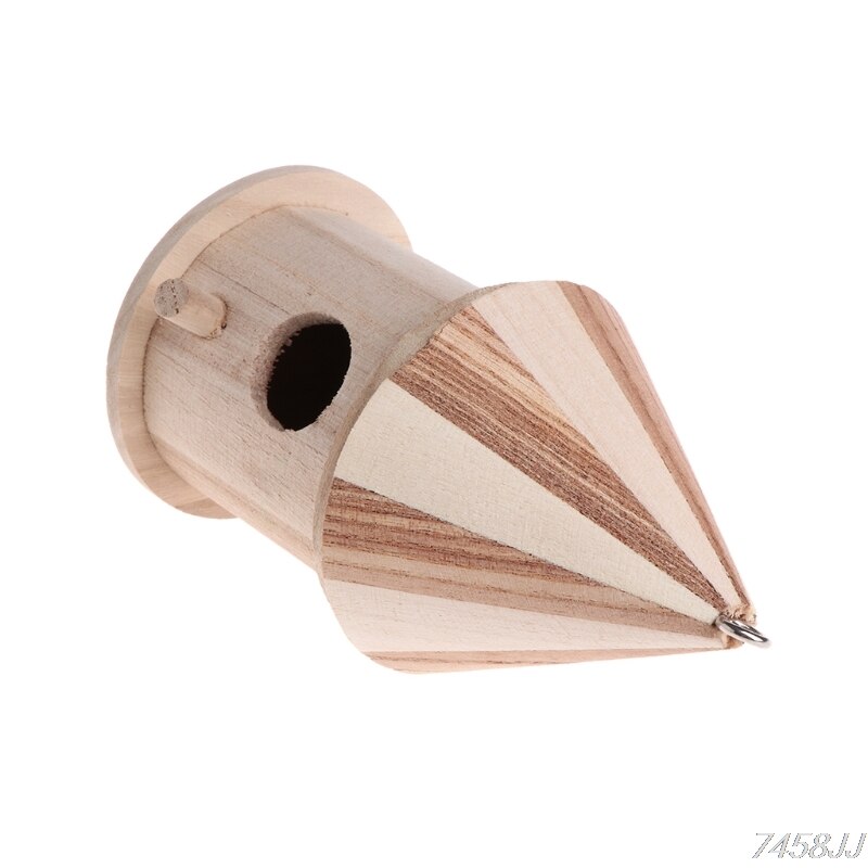 Wooden Nesting Nest Box Bird Cage House Small Birds Blue Tit Wren