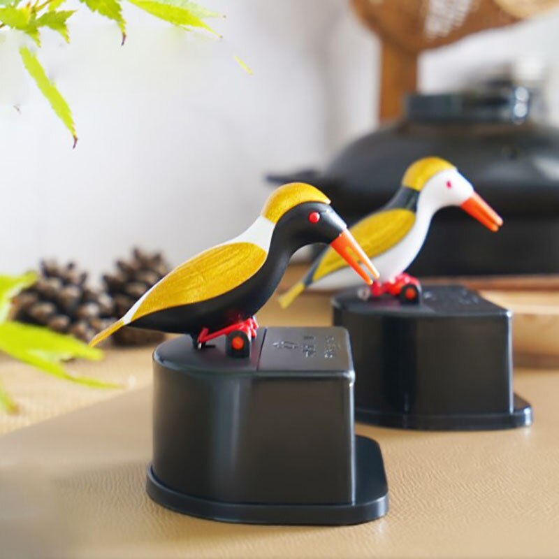 Kleine Vogel Automatische Tandenstoker Dispenser Tandenstoker Container Leuke Tafel Decoratie Ornament Keuken Accessoires Willekeurige Kleur