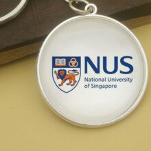 Asiatique université supérieure monde célèbre universités collège porte-clés Badge signet Note collante Souvenir classique monde: Singapore National