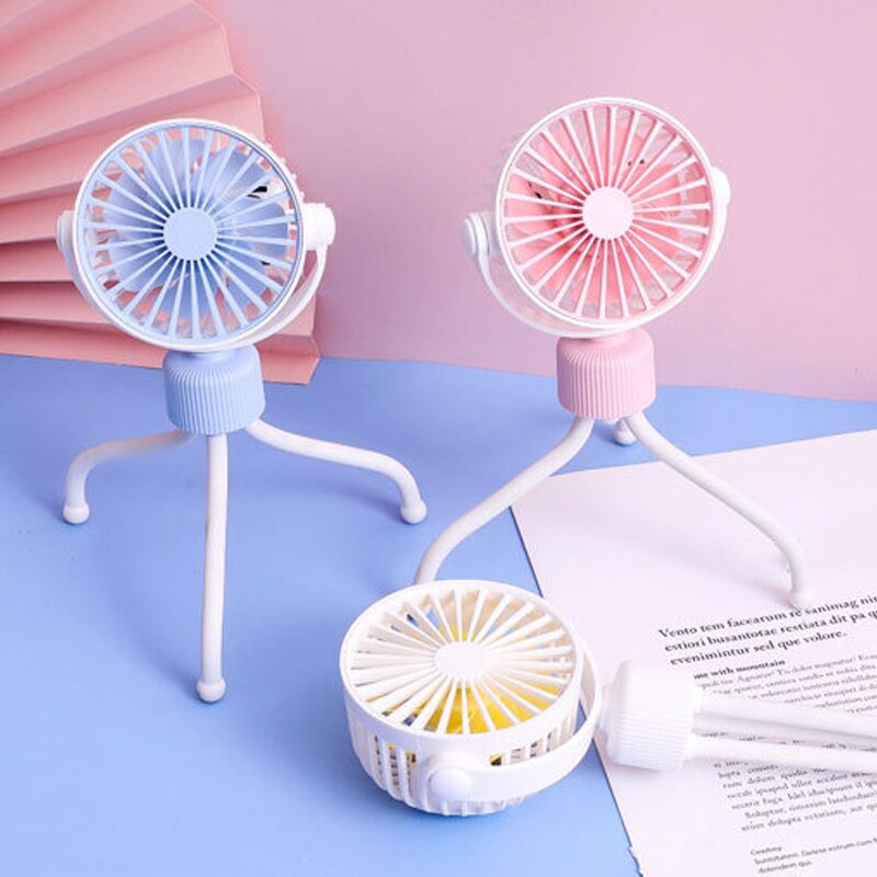 Mini Ventilator Oplaadbare Usb Draagbare Handheld Fan Met Houder Functie Kleine Desktop Usb Cooling Fans