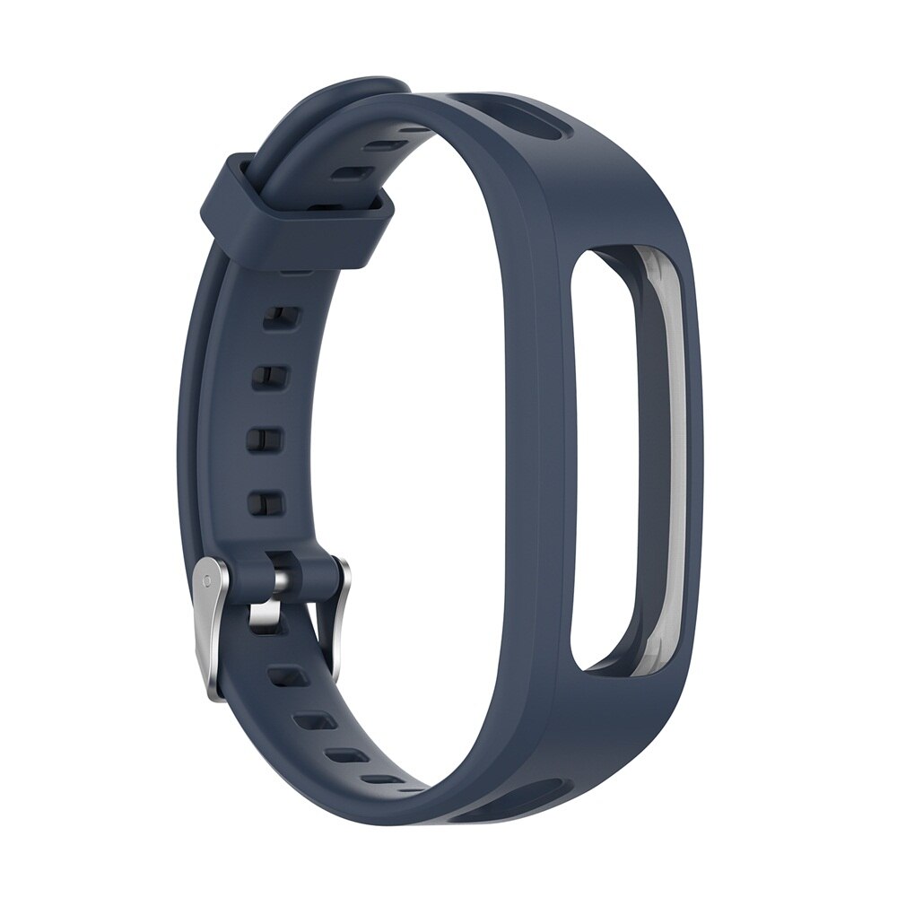 1 correa de silicona para muñeca deportiva ajustable, correa de repuesto suave para reloj, correa para pulsera para Huawei Band 4e 3e Honor Band 4 Running: blue