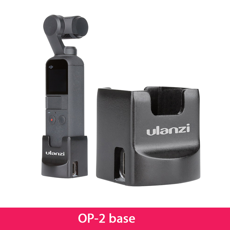 ULANZI OP-2 Stativ Ladung Basis Befestigt Halfter Stehen 1/4'' Schraube mit USB Typ C Hafen für DJI Osmo Tasche Kamera: OP-2 Pro aufladen