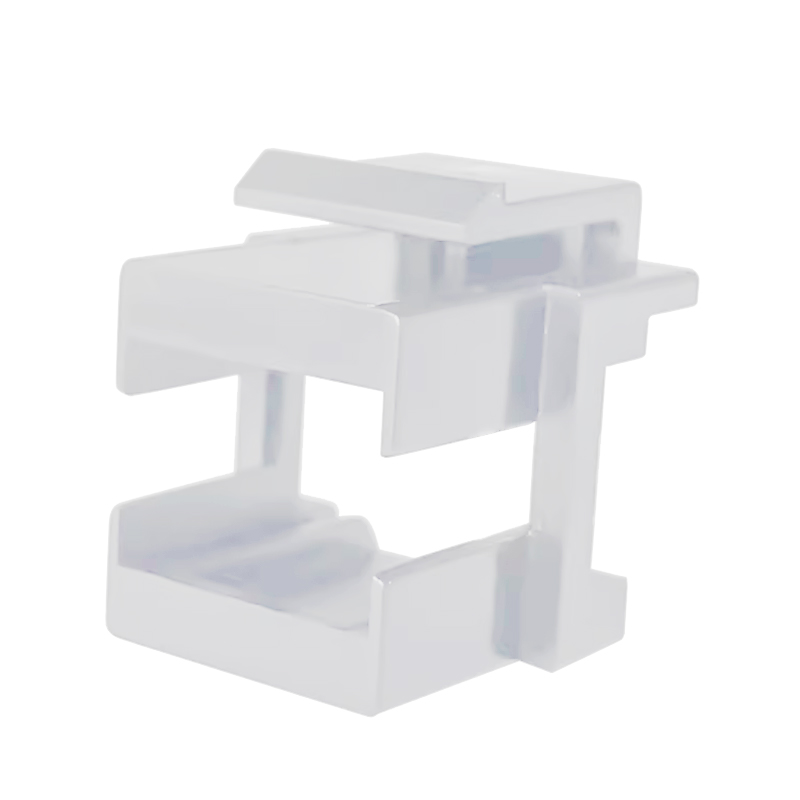 Plaque aveugle à cadre Keystone encliquetable, coupleur RJ45 et LC et SC pour panneau de brassage vierge modulaire: Argent / 0.2m