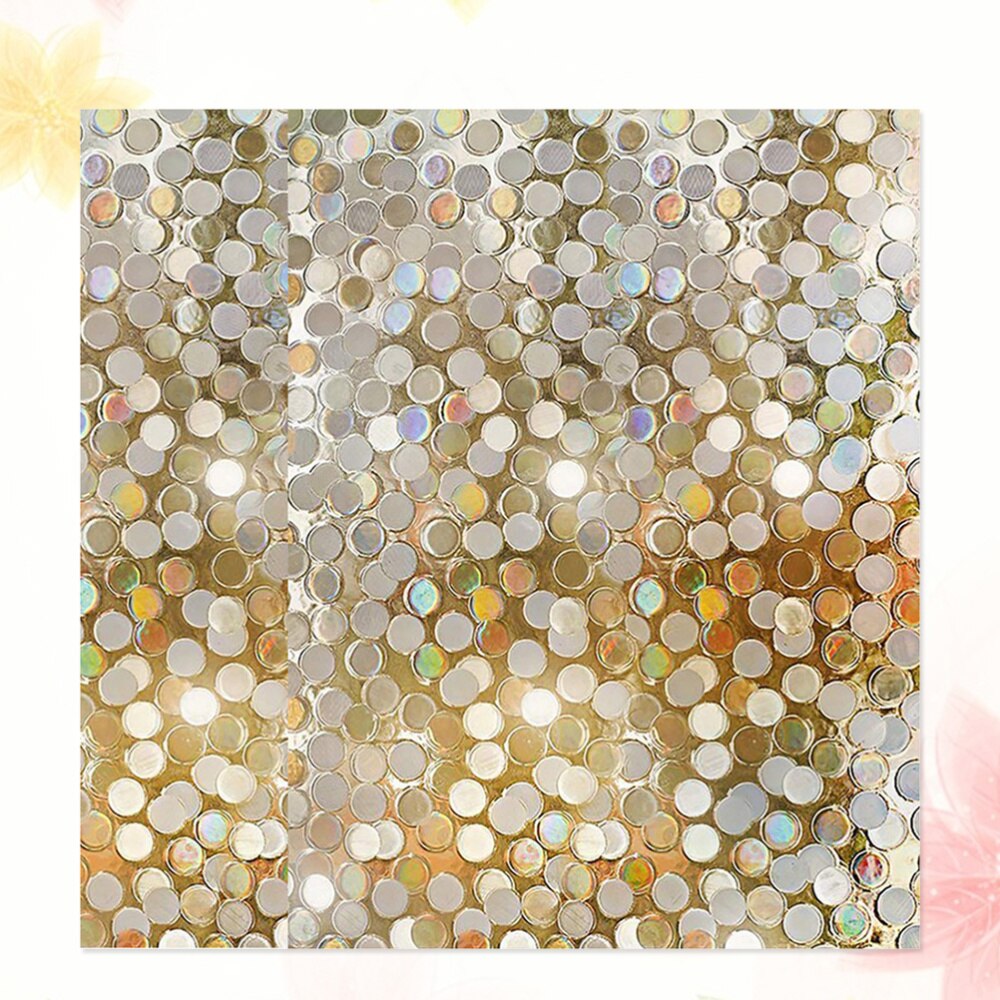 1pc Static 3D Window Film Dot Sequins Window Sticker for Home Dining Room Living Room