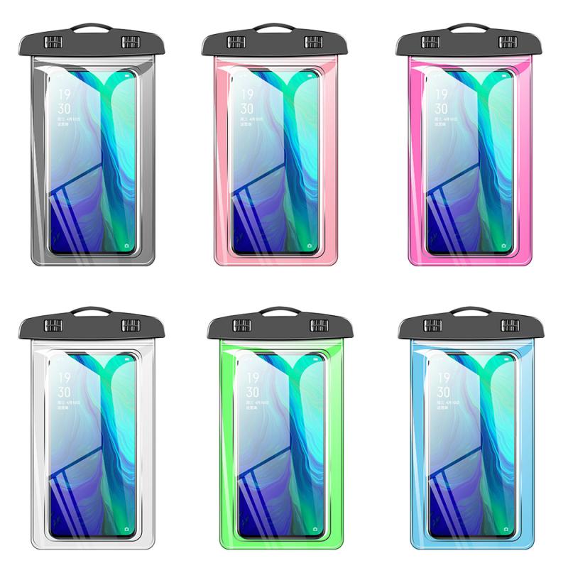Téléphone universel sac étanche PVC téléphone portable sac Sports nautiques plage piscine surf dérive plongée sac de natation pour moins de 7 pouces