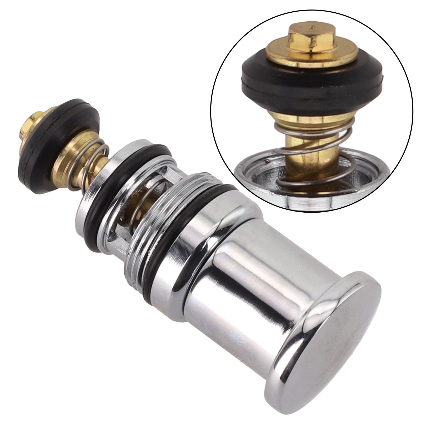 Shower Switch Valve Spring-Loaded Pull-up Water Diverter Triple Bathtub Water Distributor Thermostatic Shower Cartridge