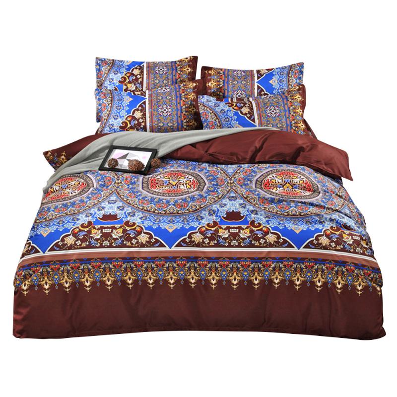 Style ethnique housse de couette taie d'oreiller drap de lit Mandala impression couette ensemble de literie housse de couette taie d'oreiller drap de lit