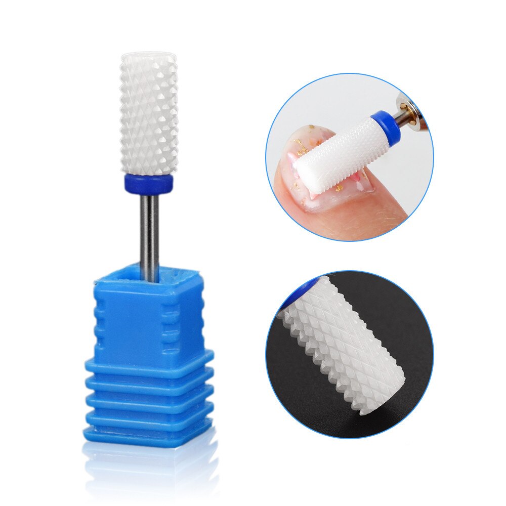 Taladro del clavo Bits Frezy ¿Frezarki Manicur Embout Ponceuse Ongle Frez Ceramiczny ¿Paznokci broca de clavo de cerámica Frez broca para uñas: 05