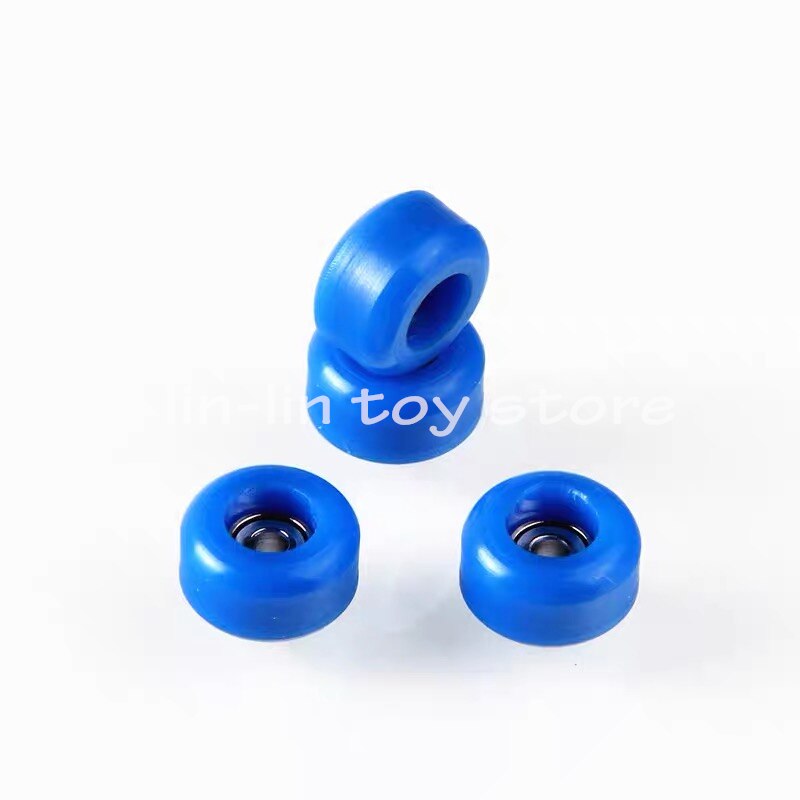 Neuheiten 4 Teile/satz Professionelle PU + Metall Urethan CNC Lagerbier Rad Für Holz Griffbrett Räder: Blau