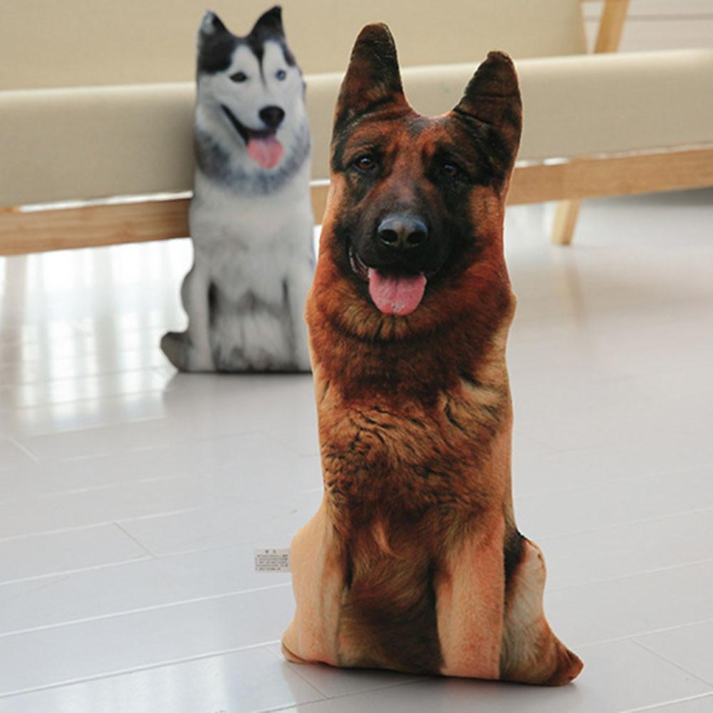 Innovativ 50cm 3d plys legetøj simuleret pude pude til hundeform