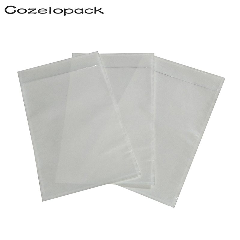 Enveloppe transparente avec facture, étiquette d'expédition, auto-adhésive, 50 pièces, 4,5x5,5 7x10
