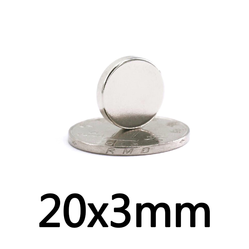 5/10/20/30/50Pcs 20X3 Vel Neodymium Magneet 20Mm X 3mm Ronde Krachtige Ndfeb Magneten 20X3Mm Zeldzame Aarde Magnetische Schijf Magneet 20*3Mm