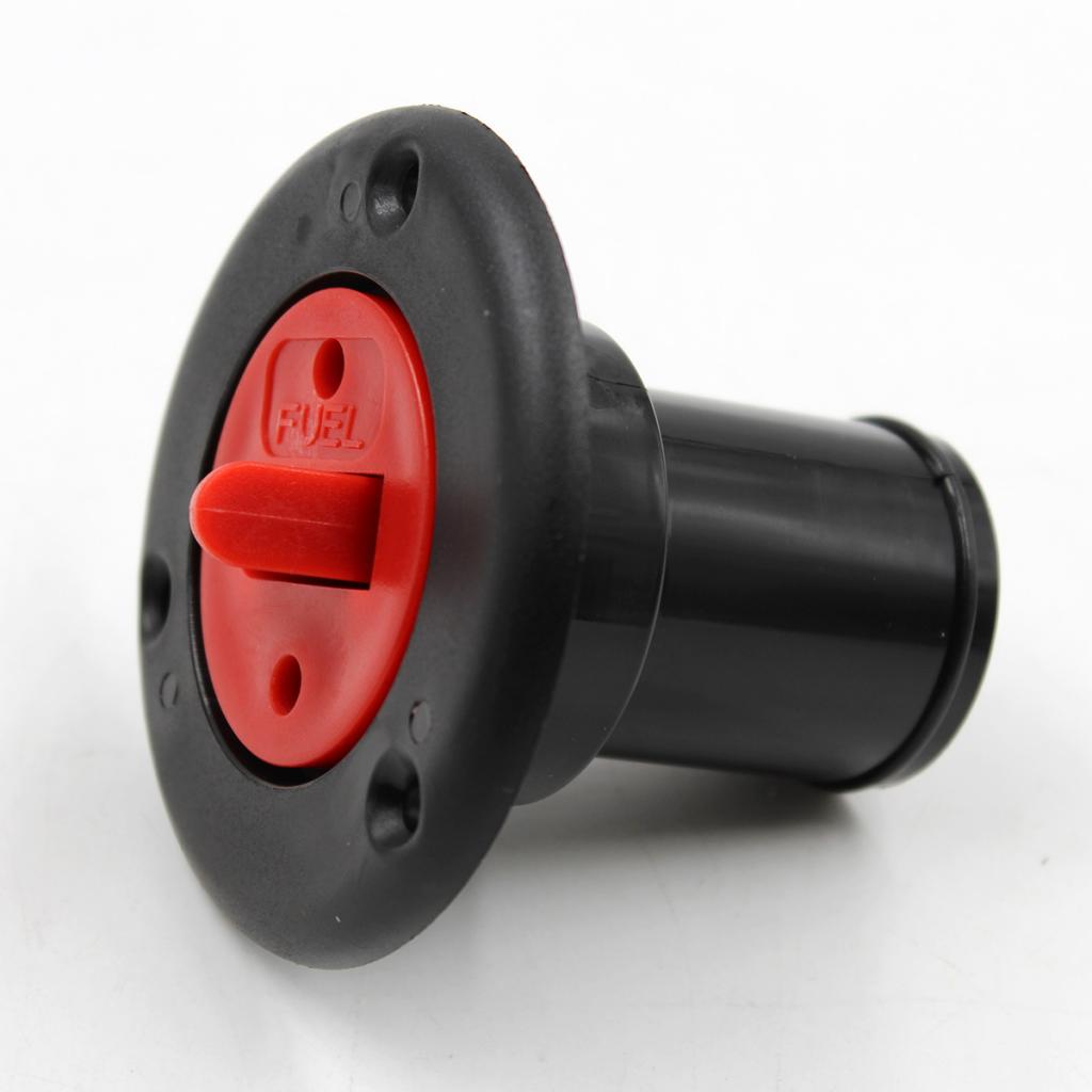 Cubierta de combustible de nailon, relleno de tapa roja, montaje empotrado para barco, 38mm, 1 1/2 &quot;, 1 ud.