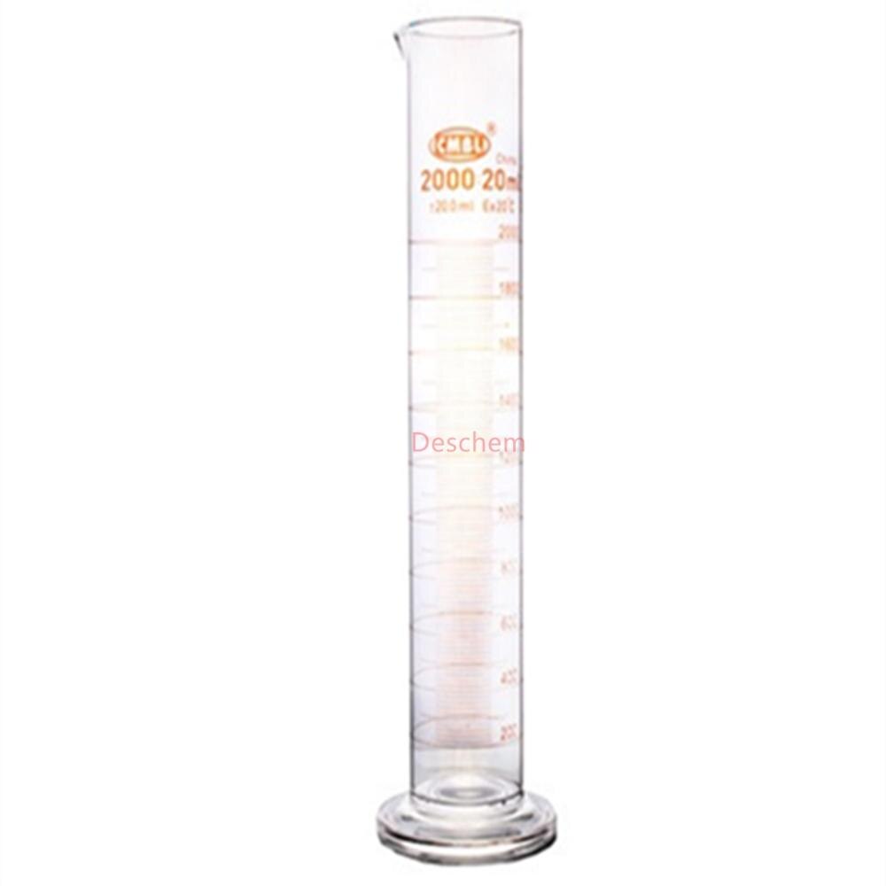 2000ml,Glass Measuring Cylinder With Graduati,Spout Mouth,2 Litre,Heavy Wall