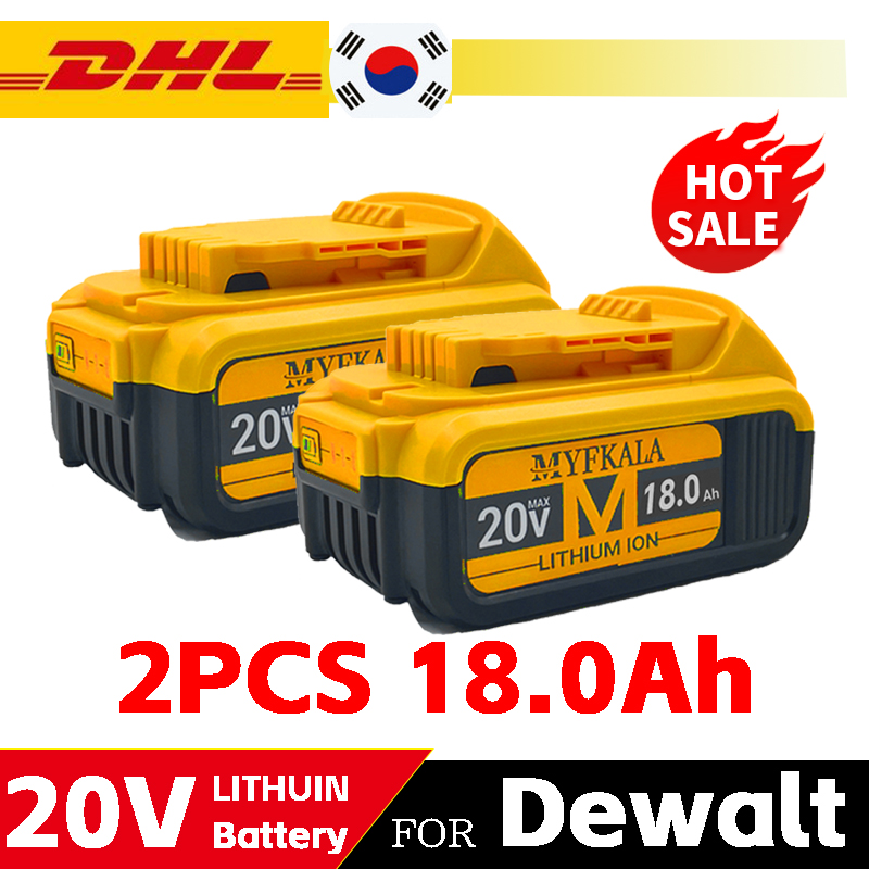 2024 100% Originele 20 V 18000 mAh Lithium batterij Vervangende Batterij Voor Dewalt DCB184 DCB200 DCB182 DCB180 DCB181 DCB182 DCB201