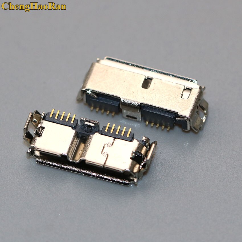Chenghaoran 2 kpl micro usb 3.0 jack 10 pin naaras pistoke tail latausportti mobiili kovalevy liitäntä mikroliitin: No 12
