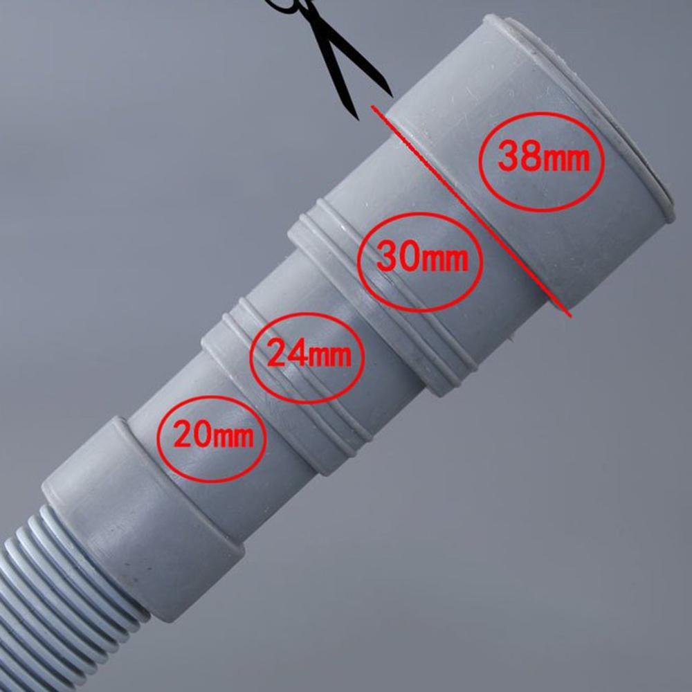 2m Universal Fully automatic drum washer washing machine hose Drain pipe Down pipe Outlet pipe Extended extension tube