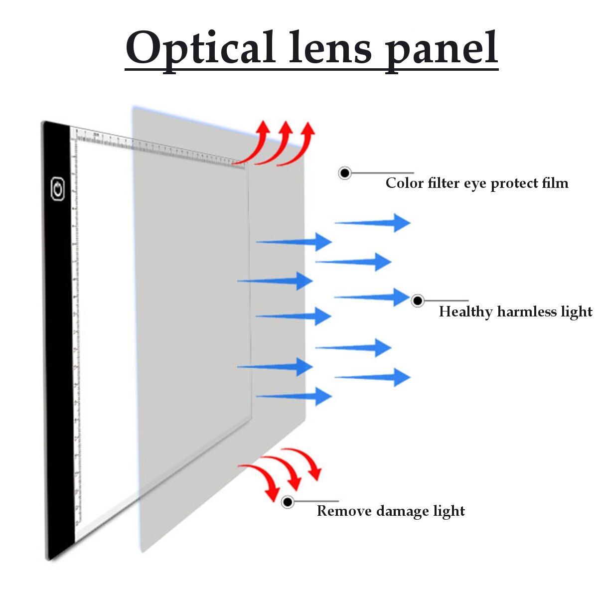 A4 Three Level Dimmable Led Light Pad,Tablet Tools Diamond Painting Accessories Diamond Embroidery Eye Protection A5 Size