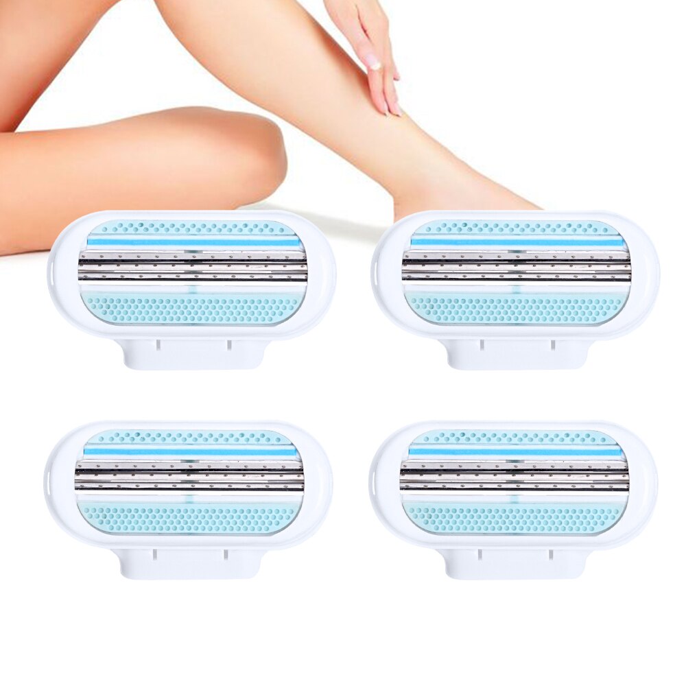 4 Uds. Cuchillas de afeitar para mujeres y 1 ud. Maquinilla de afeitar belleza seguridad cuchilla de afeitar para la cara y el cuerpo de las mujeres