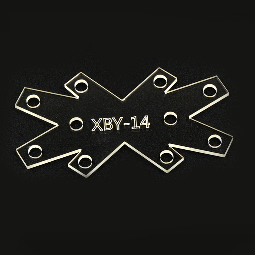 Keyring Key Chain Clear Acrylic Leather Craft Pattern Stencil Template DIY Craft