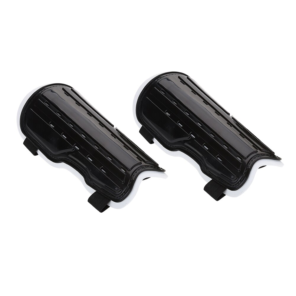 1 Pair Adjustable Band Leg Protection Shin Pads Football Protectors Kids And Adult Soccer Shin Guard Football Protective Pads: Black