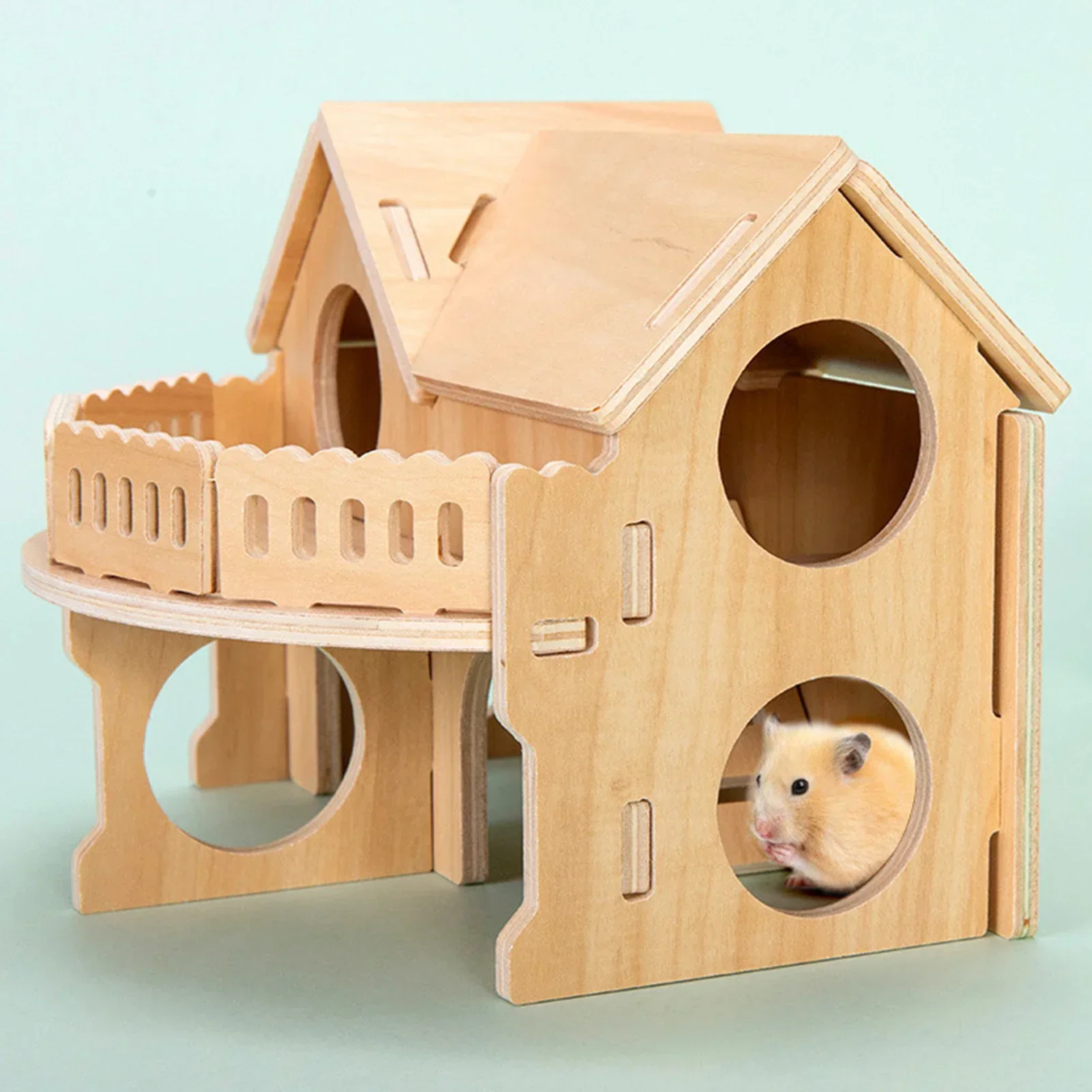 Giocattoli per criceti per animali domestici Ponte in legno Altalena altalena Giocattoli per piccoli animali Attività Giocattolo per arrampicata Accessorio per gabbia per criceti fai-da-te