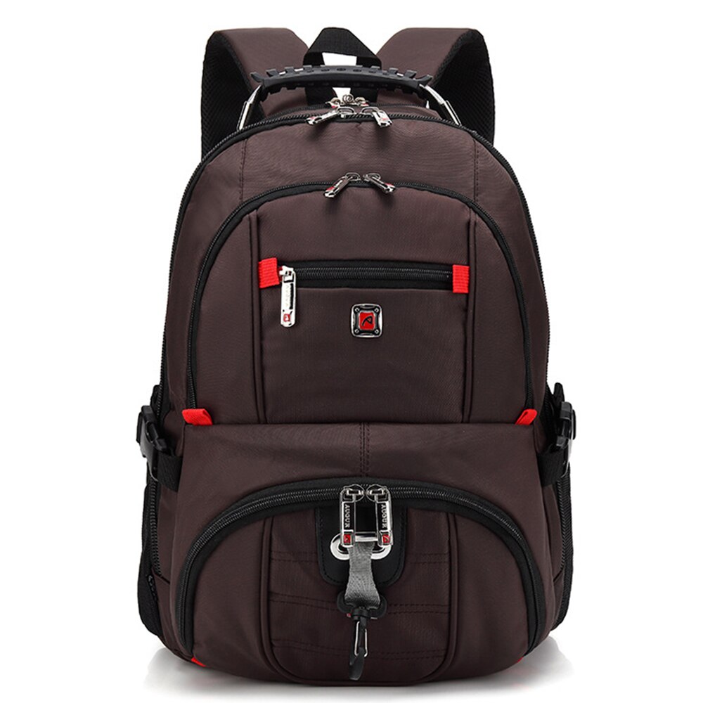 30L backpack Oxford sports bags for Men Women breathable sponge backpacks Laptop waterproof bag Shoulder Bag: Black