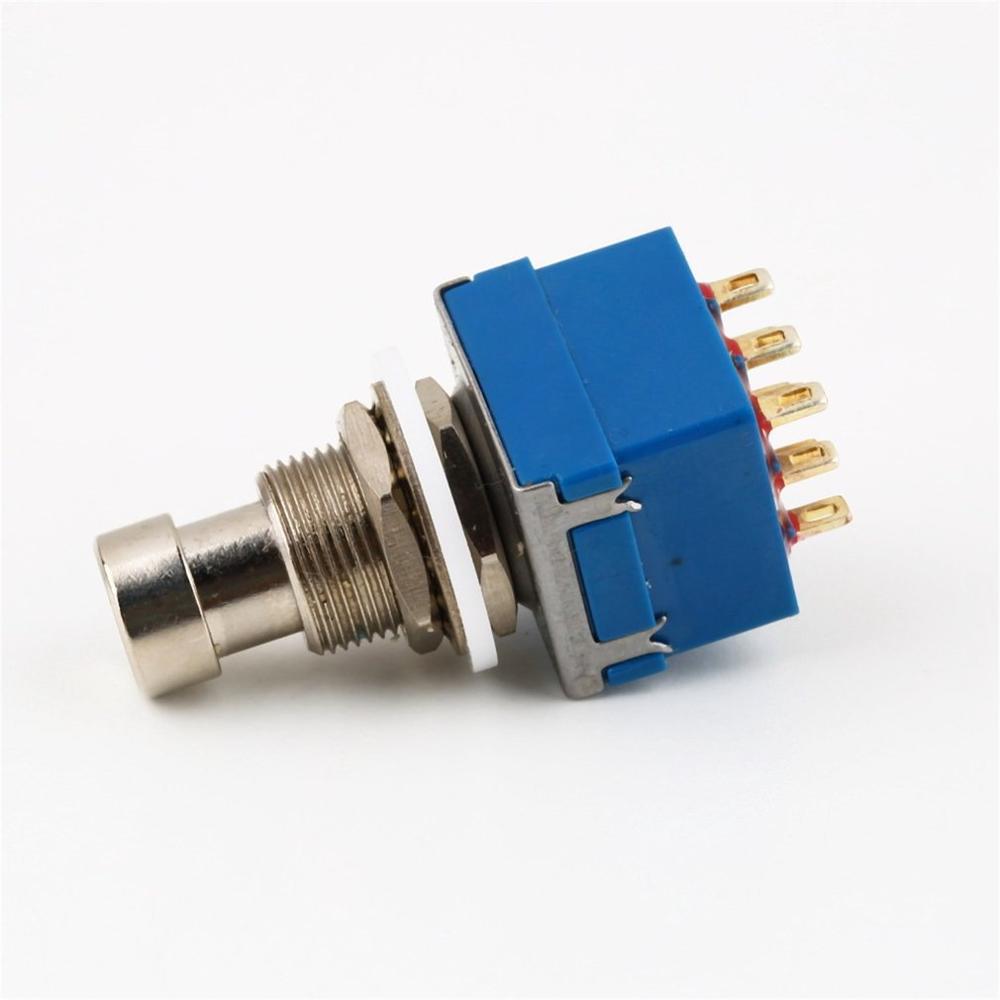 9-pin 3PDT Guitar Effects Pedal Box Stomp Foot Metal Switch True Bypass Guitar Accessories