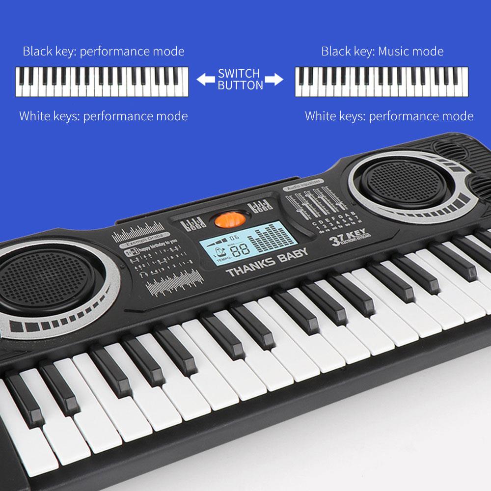 Portable Musical Instrument Electronic Organ Keyboard Electronic Keyboard Piano 37Key 37 Key Entertainment for Children