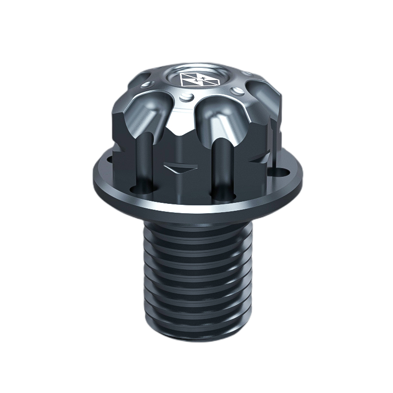 Motorcycle Ornament Mirror Screw Plug M8 / M10 * 1.25 Mm Positive / Reverse Thread: Orange