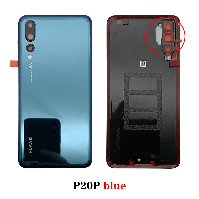 100% Originele Huawei P20pro Batterij Cover Voor P20 Pro Vervang De Batterij Cover Met Camera Cover P20 Pro: P20Pro Blue
