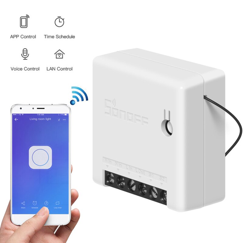 Sonoff Mini Diy Smart Switch Afstandsbediening Wifi Switch Ondersteuning Kleine Ewelink Externe Werken Met Alexa Google Thuis