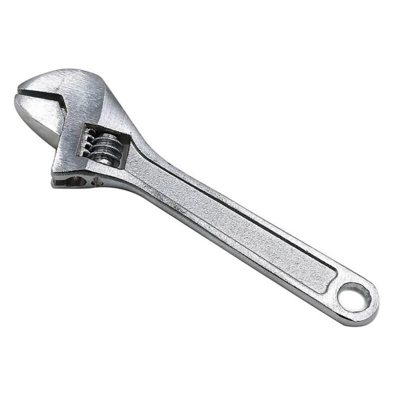 1 Pcs 63mm 2.5 Inch Mini Metal Adjustable Wrenches Hand Tool With 0-10mm Alloy Steel Repair Handle