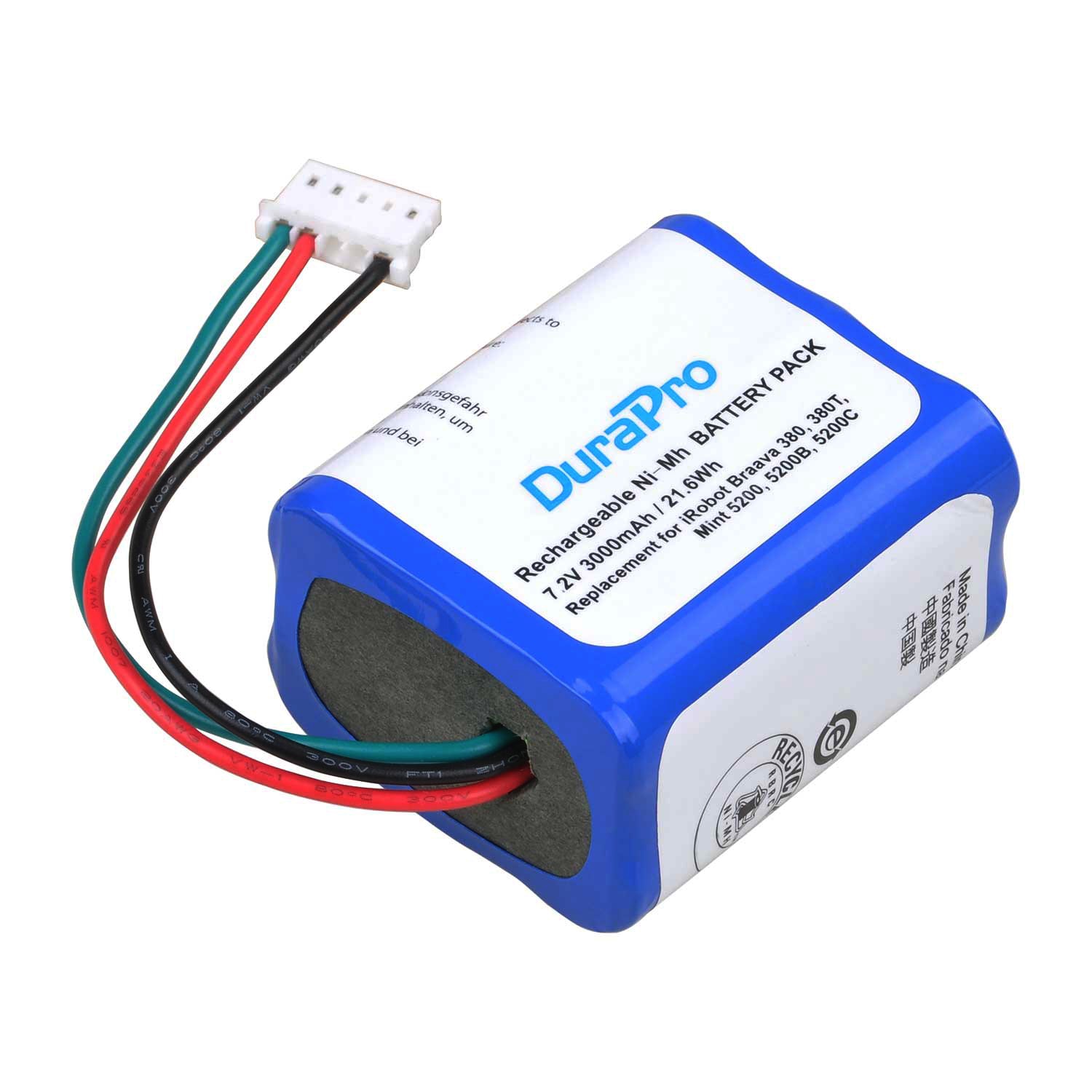 380T 380 390T Mint 5200 5200B 5200C 7.2V 3000Mah Oplaadbare Ni-Mh Batterij Voor Irobot Braava