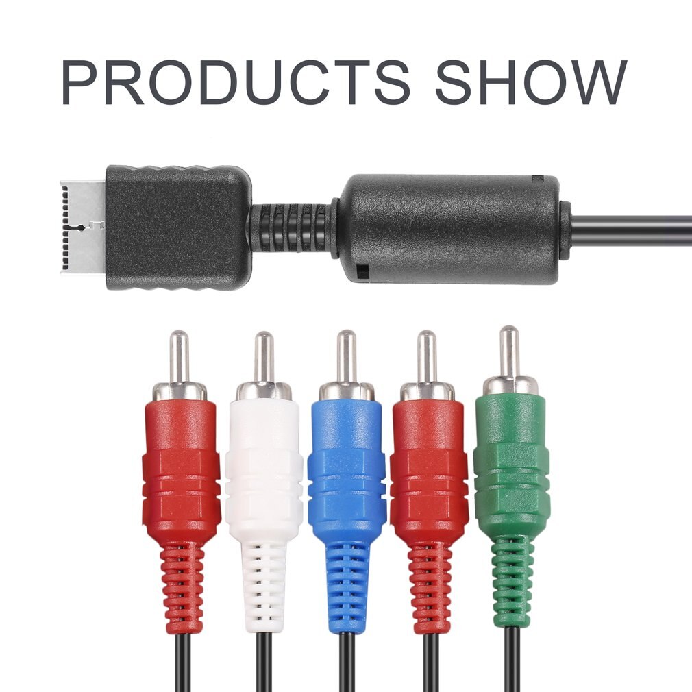 1pcs HD Component AV Video-Audio Cable Cord For PS2 PS3 Slim Component TV AV Video-Audio Cable Cord