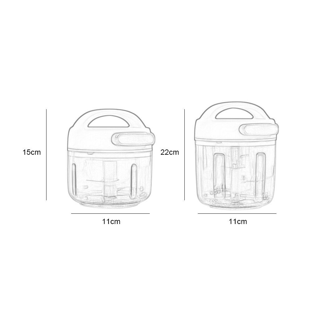 Multifunções de alta qualidade novo design rápido frutas vegetais torção triturador manual moedor carne chopper cortador alho ^