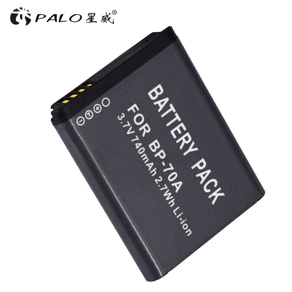 BP-70A BP 70A BP70A rechargeable camera battery 740mAh for Samsung ES65 ES70 TL105 TL110 PL100 Camera SLB-70A battery: 1pcs