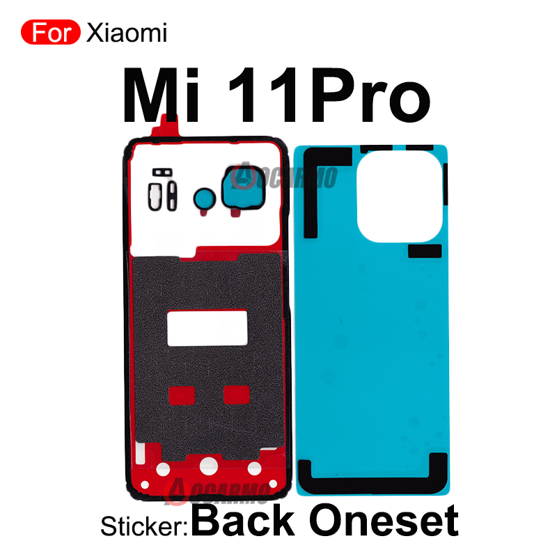 For Xiaomi 11 Lite Ultra 12 Pro Mi 11Pro 12Pro Fullset Sticker Back Cover + Rear Camera And Front LCD Adhesive Glue Replacement