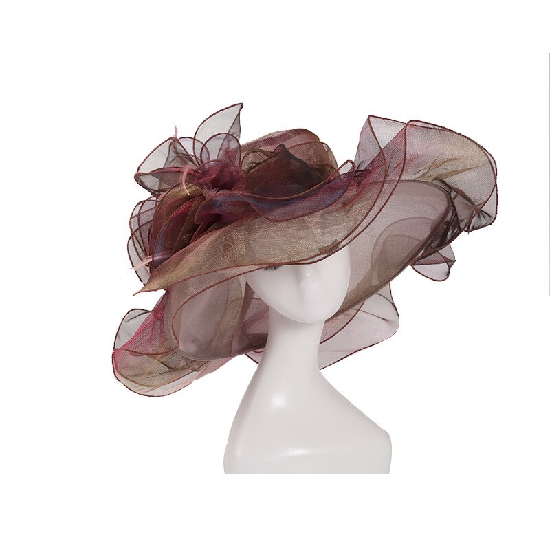 Chapeaux de mariage pour femmes chapeau mariage femme accessoires de mariage fascinators pour mariages chapellerie de mariée chapeau de mariée: Rouge