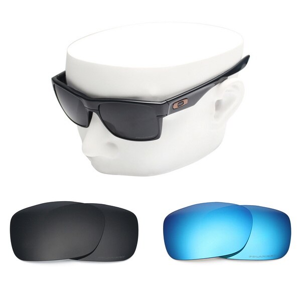 OOWLIT Anti-Scratch Ersatz Linsen für-Oakley TwoFace OO9189 Geätzt Polarisierte Sonnenbrille: Black and Blue