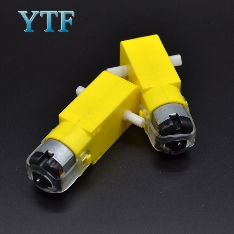 2WD Mini Round Double-Deck Smart Robot Car Chassis DIY Kit Tracing Strong Magnetic Motor Car rt-4