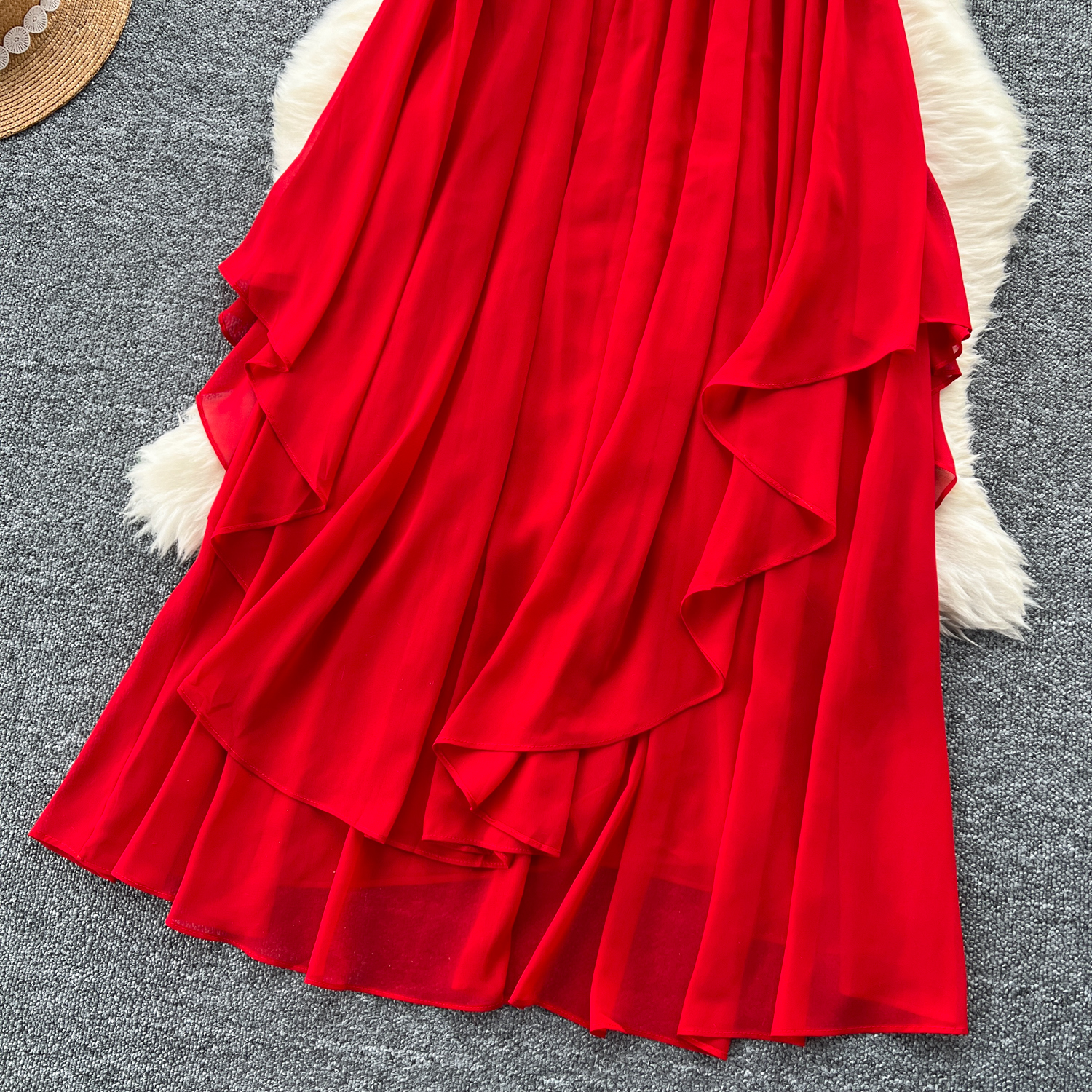 Nät rygglös slipklänning älva a-linjeformade vestidos koreanska kvinnor sommar strand söta lösa klänningar