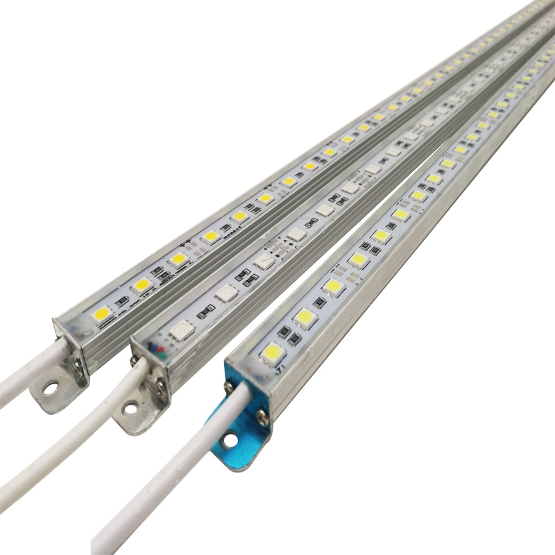 Barre lumineuse LED étanche IP68 DC 12V 50cm SMD 5050 bande lumineuse LED rigide pour piscine cuisine sous armoire