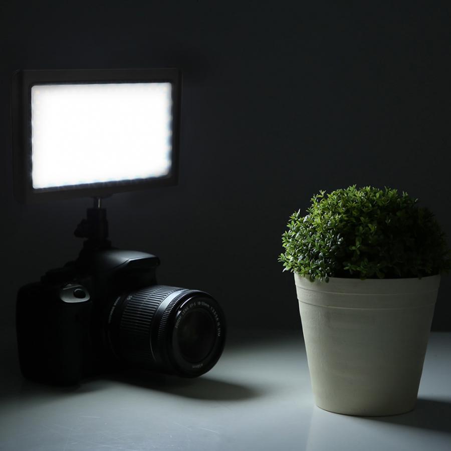 160 led studio video lys mini fotostudio kamera lys fotografisk belysning led lampe 6000k til canon dv videokamera