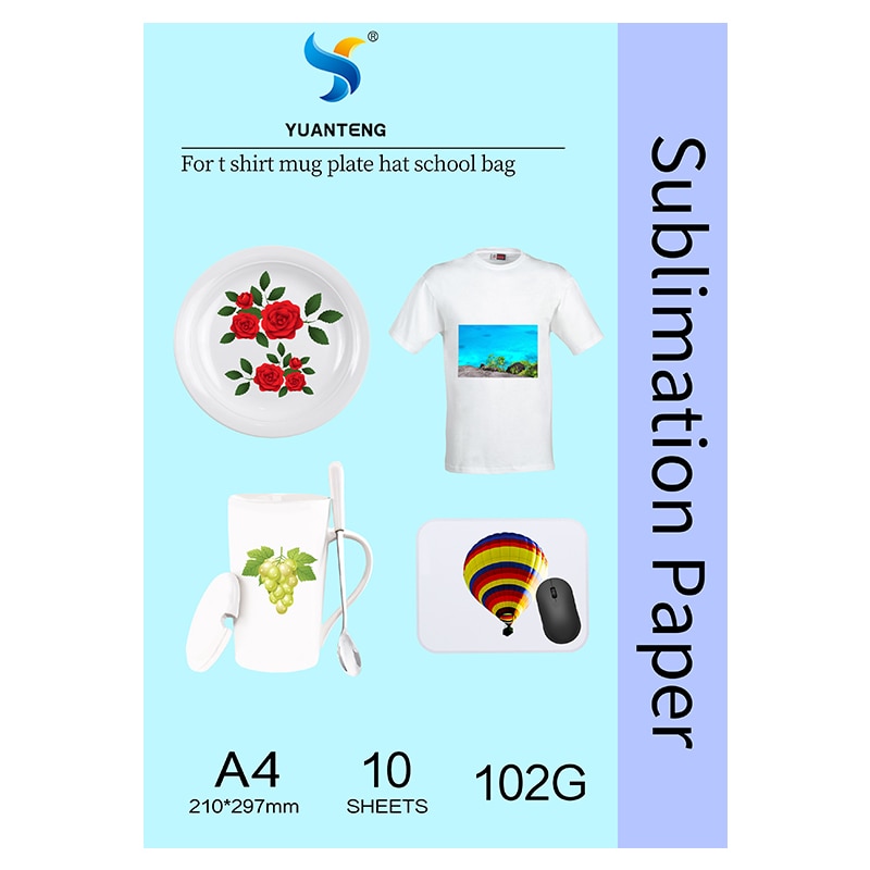 Sublimatie Printproces Papier Gebruik Sublimatie Inkt Inkjet Printer 10Sheets/Bag A4 Size Hoge Overdrachtsnelheid Plaat T Shirts, glas Rock