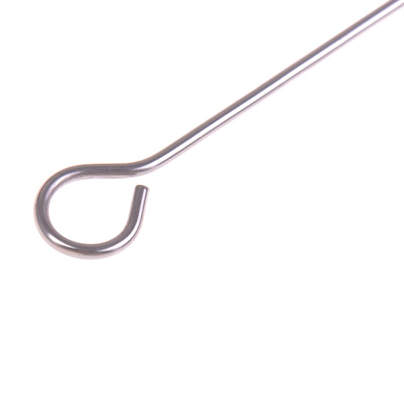 Varilla para pinchos redondos de acero inoxidable para barbacoa, 10 Uds., para pícnic, carne, Ganso, barbacoa, utensilios de cocina